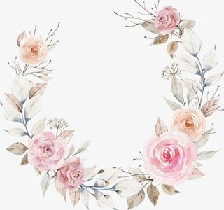 手绘漂亮的鲜花png免抠