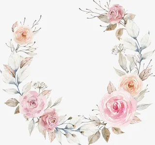 手绘漂亮的鲜花png免抠