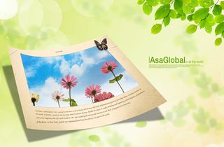 绿色大自然背景相册相框背景素材高清