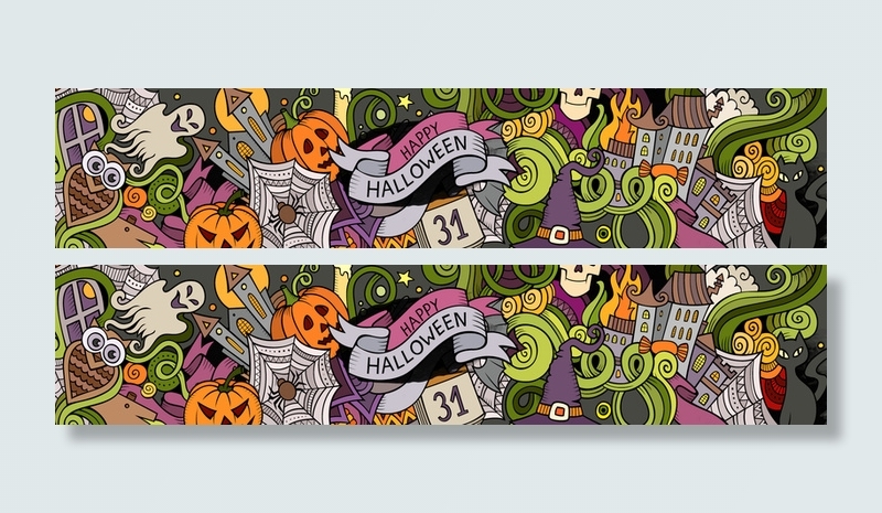 万圣节banner背景高清