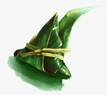 绿色粽子免抠