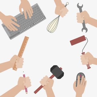 劳动日手势与工具免抠