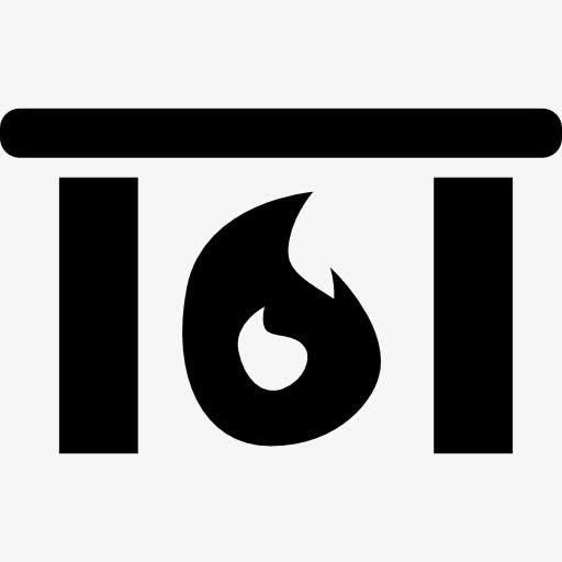 壁炉用火焰加热家图标免抠