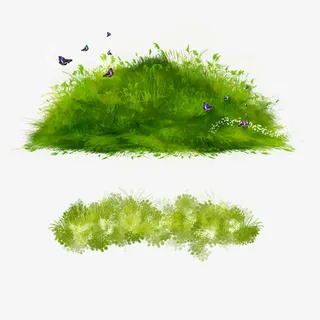 草地草坪绿草免抠