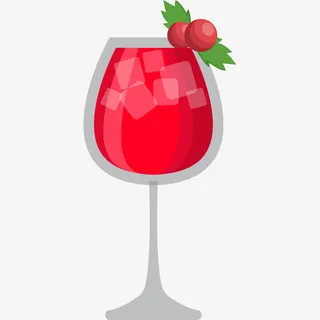 红色酸梅汤免抠