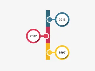 简约时尚风格竖向时间轴发展历程免抠