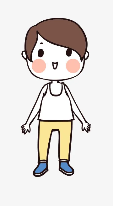 人物手绘插画可爱素材84免抠