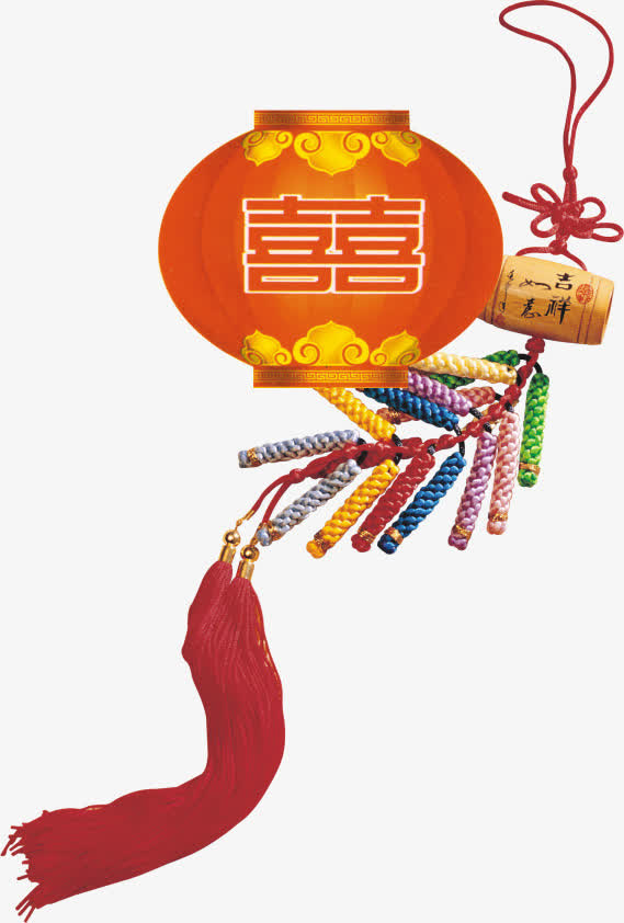 喜字灯笼免抠