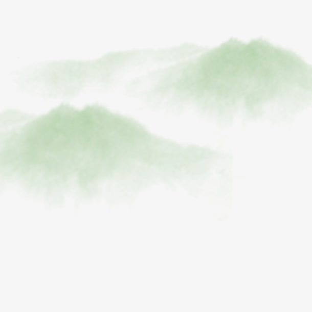 绿色山脉免抠