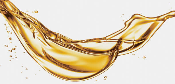 水流金黄随意水珠免抠