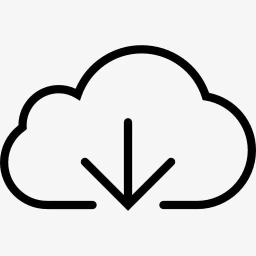 云下载箭头图标免抠
