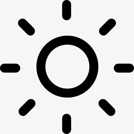 太阳图标免抠
