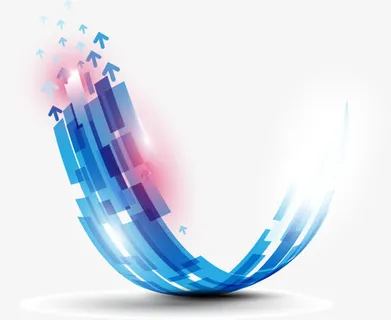 蓝色科技背景矢量素材免抠