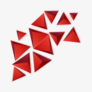 矢量三角立体图形免抠