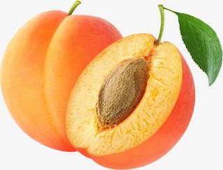 金黄的桃子装饰画免抠