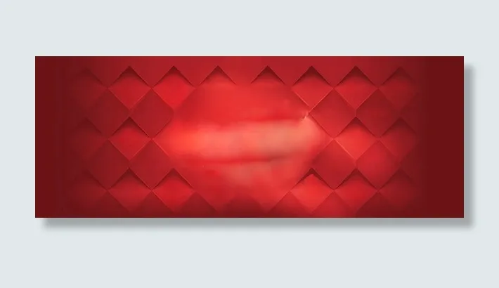 红色菱形震撼活动免抠