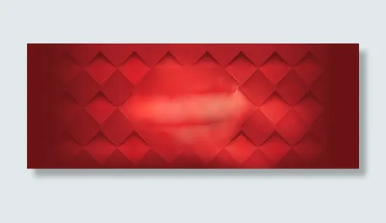 红色菱形震撼活动免抠