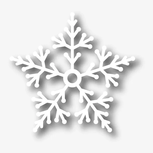 一片雪花免抠