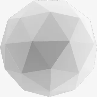 立体几何3D石膏画笔免抠