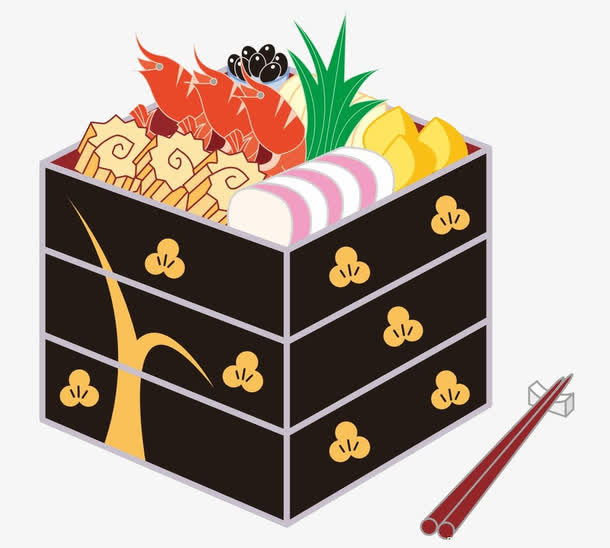 卡通日式料理免抠