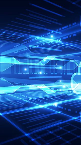 蓝色科技H5背景高清扁平简约背景
