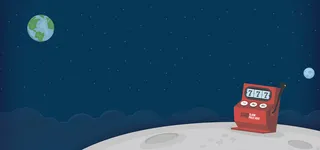 可爱卡通夜景星球banner高清