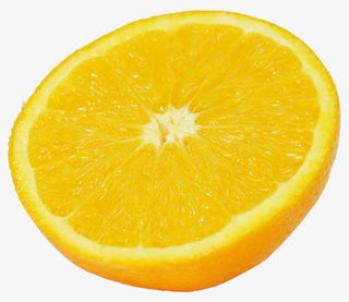切开的橙子免抠