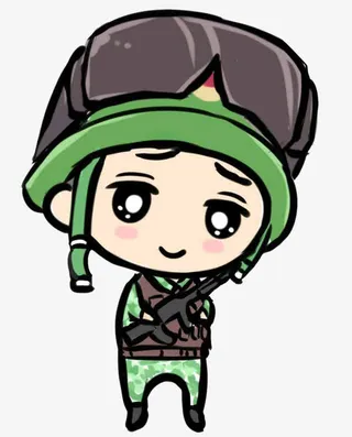 卡通军人人物免抠
