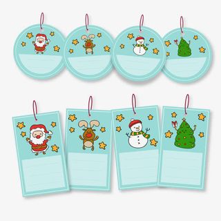 圣诞便利贴免抠