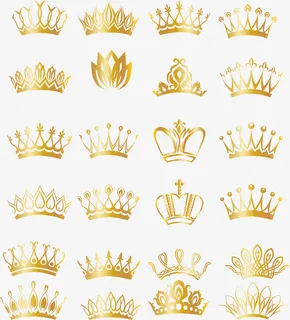 卡通金色皇冠免抠