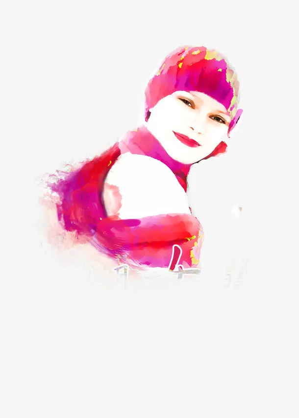 手绘女神节海报设计免抠