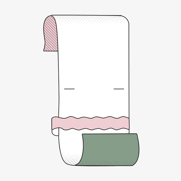 卡通简约纸张装饰边框免抠