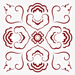 云朵如意底纹免抠