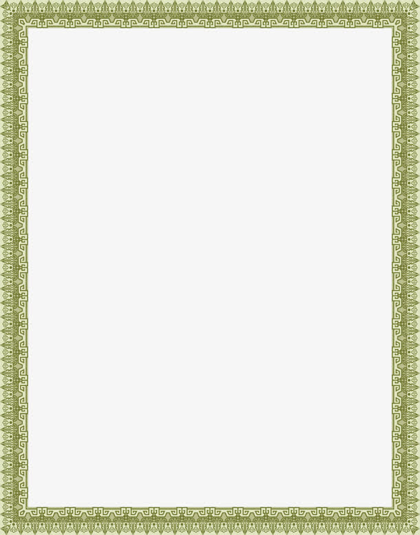 绿色相框矢量图免抠