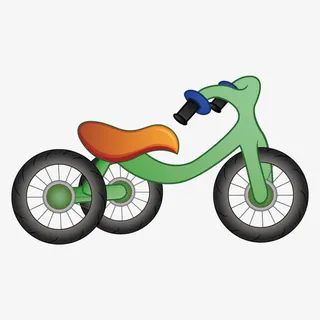 矢量儿童三轮车免抠