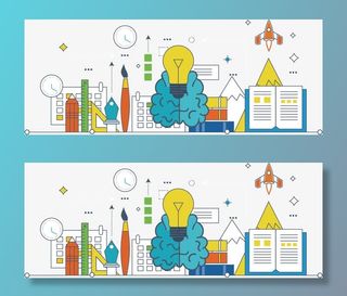 创意扁平化素材免抠手绘/卡通卡通元素