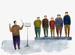 卡通歌唱团免抠