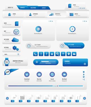 精美网页主题元素免抠