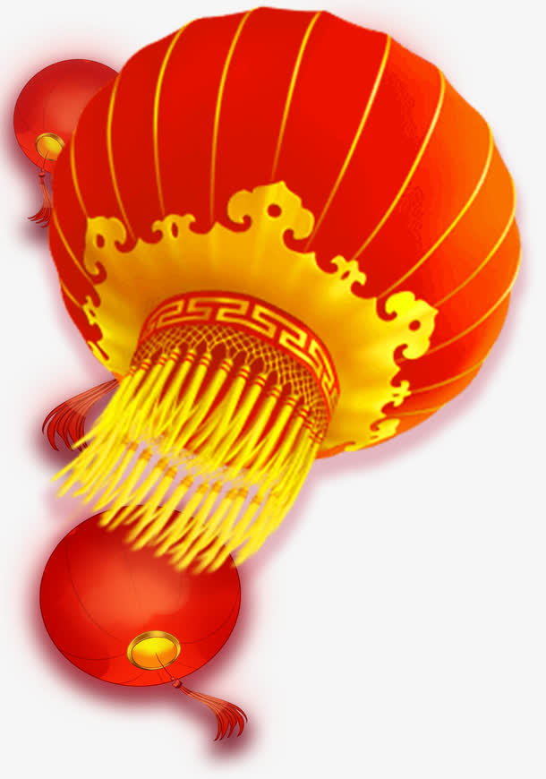 新春装饰灯笼素材免抠