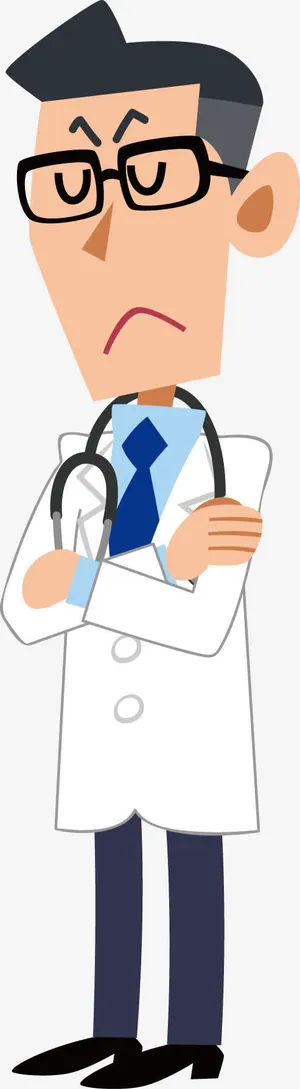 卡通医生元素免抠