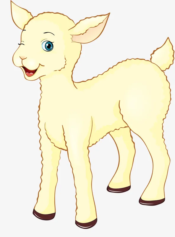 可爱的小羊羔免抠