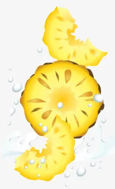 凤梨水果 夏季水果素材免抠