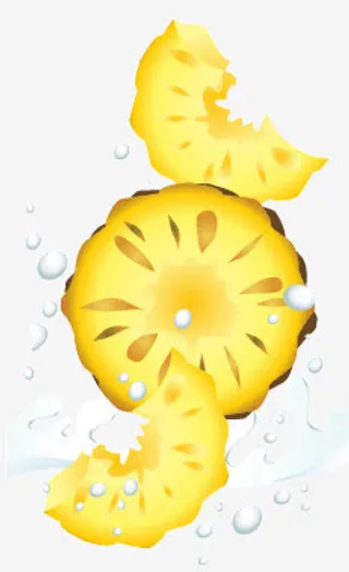 凤梨水果 夏季水果素材免抠