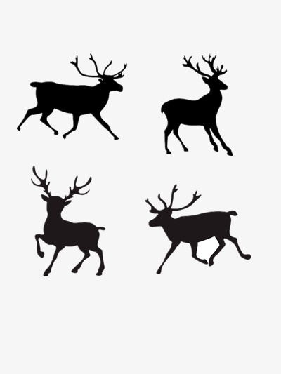 奔跑的麋鹿免抠