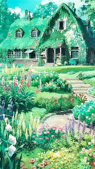 油画动漫彩色h5背景高清