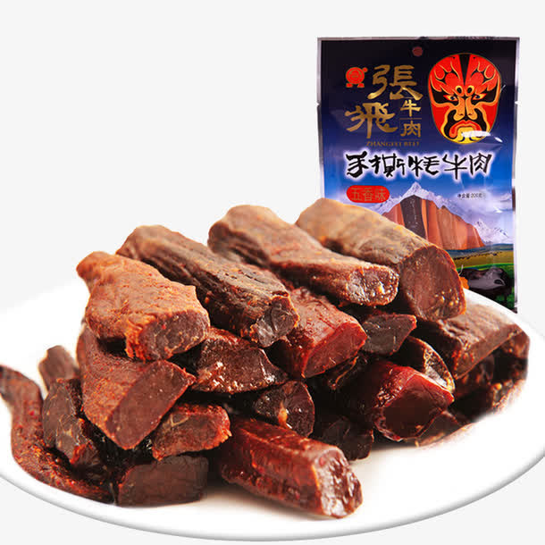 张飞手撕牛肉干免抠
