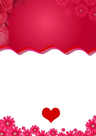 三八妇女节简约红色海报背景高清