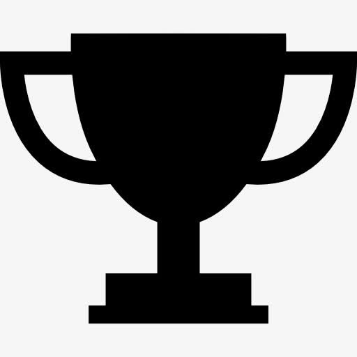 奖杯剪影图标免抠