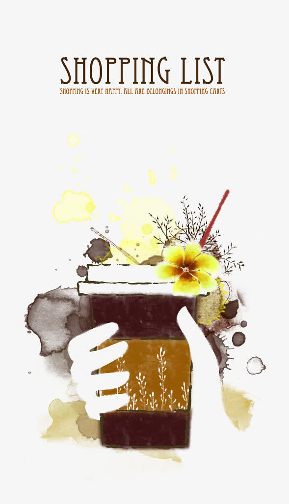 手绘花合集免抠