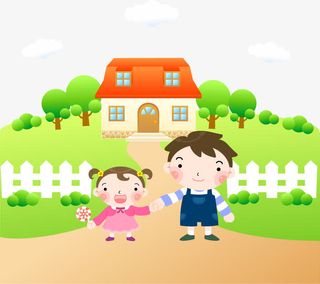 手绘儿童插画矢量图免抠